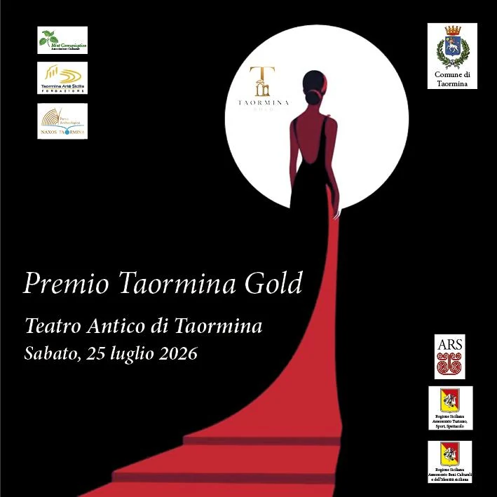 Locandina ufficiale del Premio Taormina Gold 2026